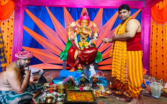 ବିଭିନ୍ନ ସ୍ଥାନ ରେ ପୂଜା ପାଇଲେ ଗଜାନନ