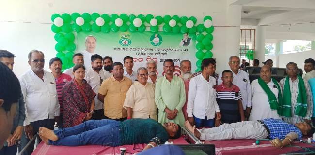 ବ୍ଳକ ବିଜେଡି ପକ୍ଷରୁ ମେଗା ରକ୍ତ ଦାନ ଶିବିର
