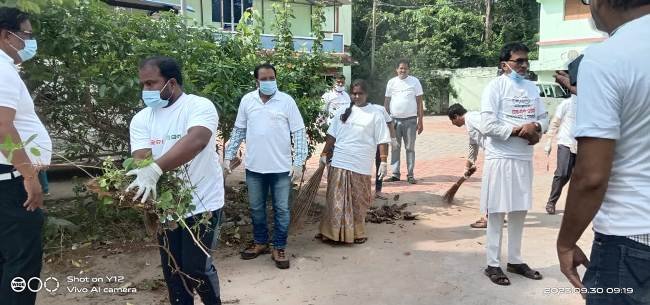 କାଶୀନଗର ବ୍ଲକ୍ ରେ ସ୍ବଚ୍ଛତା ହିଁ ସେବା କାର୍ଯ୍ୟକ୍ରମ