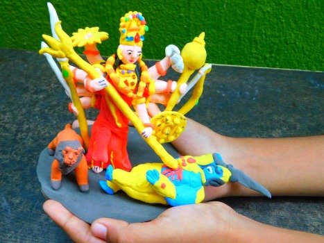 ପାର୍ବଣରେ ପ୍ରତିଟି ପୂଜା ପରିବେଶଧର୍ମୀ ହେଉ ‘ସୁପର କ୍ଲେ’ ରେ ଆଦିଶକ୍ତି ମା’ ଦୁର୍ଗା