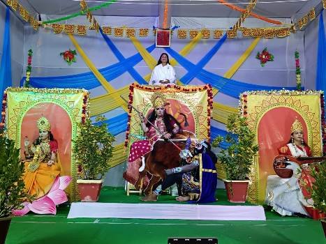 ବ୍ରହ୍ମା କୁମାରୀସ ପ୍ରଭୁ ଉପହାର ରିଟ୍ରିଟ୍ ସେଣ୍ଟର ତରଫରୁ ଚୈତନ୍ୟ ଦୁର୍ଗା ମଣ୍ଡପ (ଝାଙ୍କି) ଆୟୋଜିତ