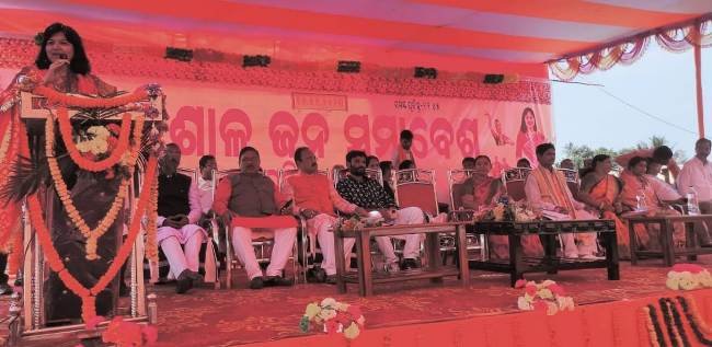 ବିଜେପି ସାଂସଦ ଅପରାଜିତା ଷଡଙ୍ଗୀଙ୍କ କାକଟପୁର ଗସ୍ତ
