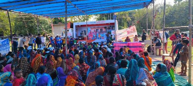 ମୋଦି ସରକାରଙ୍କ ଗ୍ୟାରେଣ୍ଟି ଆମ "ସଂକଳ୍ପ ବିକଶିତ ଭାରତ" ରଥ ଗୁଡ଼ୁ ଓ ରଣସାହି ଗ୍ରାମପଞ୍ଚାୟତରେ ପରିକ୍ରମା