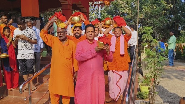 ଅଯୋଧ୍ୟା ରାମ ମନ୍ଦିର ଅକ୍ଷତ କଳସ ଯାତ୍ରା ଶୁଭାରମ୍ଭ