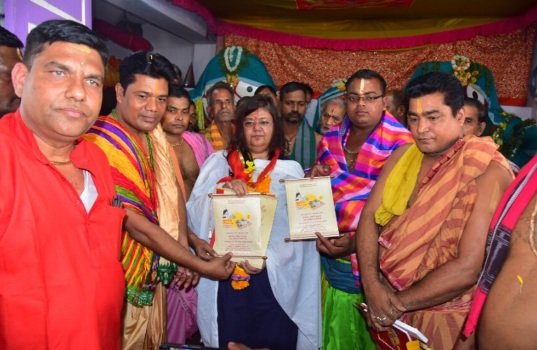 ଶ୍ରୀମନ୍ଦିର ପରିକ୍ରମା ପ୍ରକଳ୍ପ ଲୋକାର୍ପଣ ଉତ୍ସବ ନିମନ୍ତ୍ରଣ ପତ୍ର ଗଜପତିରେ ପହଞ୍ଚିଲା