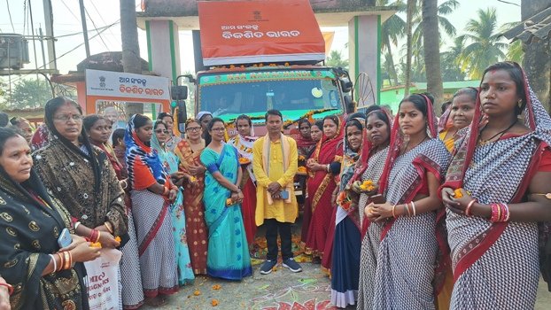 ମରୈଗାଁ ଓ ସଢ଼ାରେ ବିକାଶିତ ଭାରତ ସଙ୍କଳ୍ପ ରଥକୁ ବିପୁଳ ସମ୍ବର୍ଦ୍ଧନା