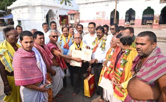 ଶ୍ରୀମନ୍ଦିର ପରିକ୍ରମା ପ୍ରକଳ୍ପ ଲୋକାର୍ପଣ ଉତ୍ସବ ନିମନ୍ତ୍ରଣକୁ କେନ୍ଦ୍ରାପଡାରେ ଭବ୍ୟ ସ୍ୱାଗତ