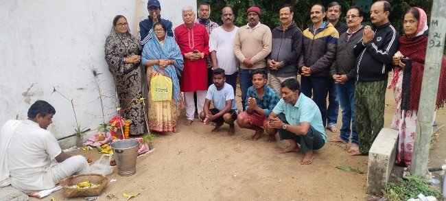 ଶୋଭାରାମପୁରରେ ଗ୍ରାମଦେବତୀଙ୍କ ମନ୍ଦିର ନିର୍ମାଣ ପାଇଁ ଭୂମି ପୂଜନ