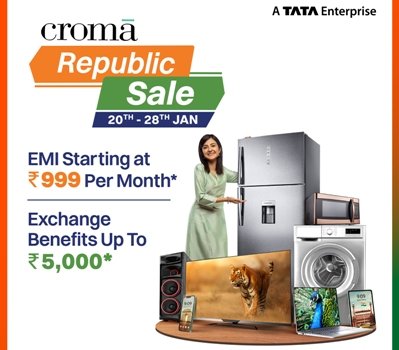 କ୍ରୋମା ପକ୍ଷରୁ ଶ୍ରେଷ୍ଠ ଡିଲ୍ ସହ ସାଧାରଣତନ୍ତ୍ର ଦିବସ ପାଳନ