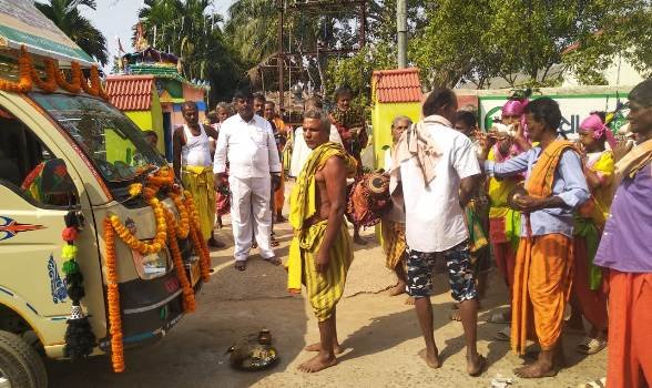 ଦ୍ୱିତୀୟ ଦିବସରେ ୩ ପଞ୍ଚାୟତ ପରିଭ୍ରମଣ କଲା ଅର୍ପଣ ରଥ