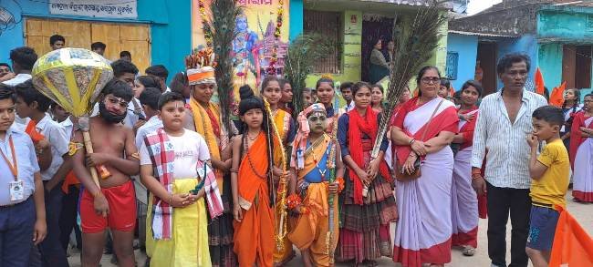 ମୋହନାରେ ରାମ ମନ୍ଦିର ଅକ୍ଷତ ବଣ୍ଟନ