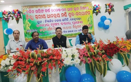 ଜିଲ୍ଲା ସ୍ତରୀୟ ଧାନ ମଣ୍ଡି ଉଦଘାଟିତ