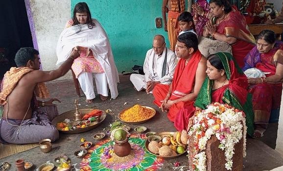 ପାରଳା ଜଗନ୍ନାଥ ମନ୍ଦିରର ଗର୍ଭଗୃହ ନିର୍ମାଣ ଲାଗି ପାଦପଦ୍ମଶିଳା ପୂଜାର୍ଚ୍ଚନା