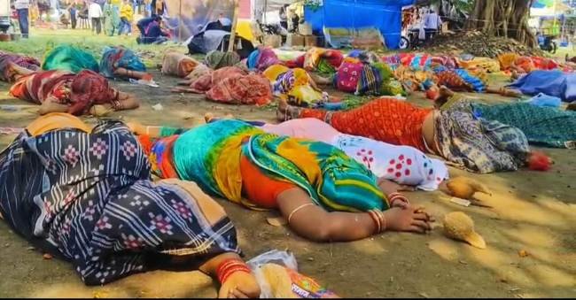 ମାଇପି ମେଳା ରେ ଅଧିଆ ପଡିଲେ ୪୨ ମହିଳା ଶ୍ରଦ୍ଧାଳୁ