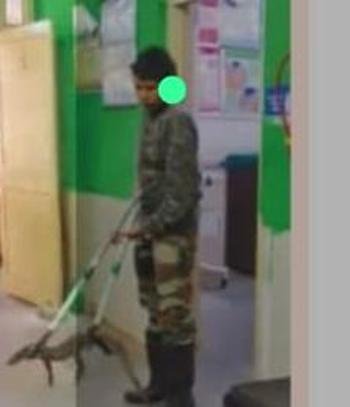 ଅସୁରକ୍ଷିତ ସରକାରୀ ଡାକ୍ତରଖାନା ପ୍ରସୂତି ଗୃହରୁ ବାହାରିଲା ଗୋଧି ସାପ