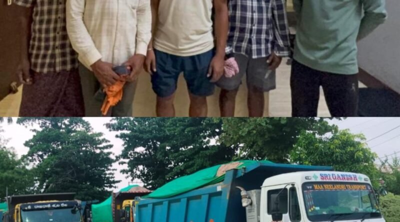 ବେଆଇନ ବାଲି ଚୋରାଚାଲାଣ: 6 ଗିରଫ
